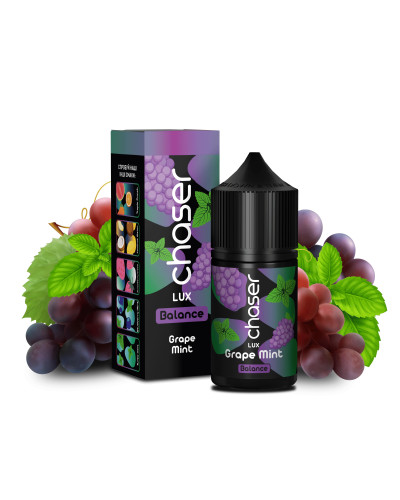 ЖИДКОСТЬ CHASER LUX BALANCE 30 МЛ 50 МГ "GRAPE MINT" СО ВКУСОМ ВИНОГРАДА С МЯТОЙ