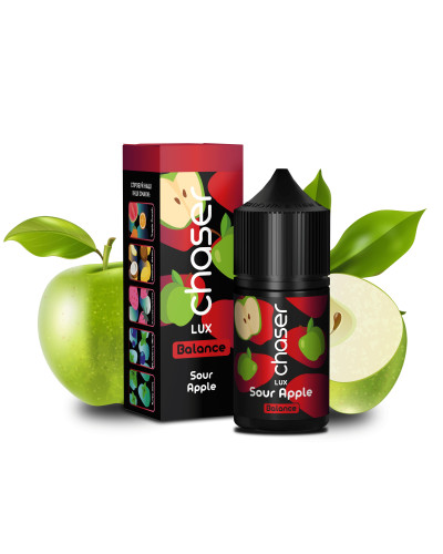 РІДИНА CHASER LUX BALANCE 30 МЛ 50 МГ "SOUR APPLE" ЗІ СМАКОМ КИСЛОГО ЯБЛУКА