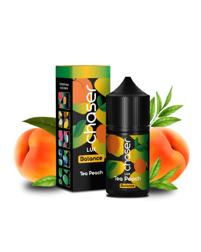 РІДИНА CHASER LUX BALANCE 30 МЛ 50 МГ "TEA PEACH" ЗІ СМАКОМ ПЕРСИКОВОГО ЧАЮ