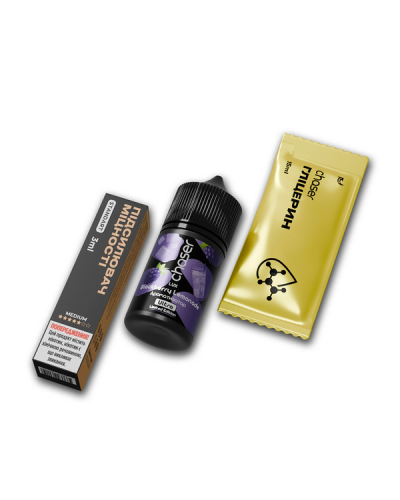 Набір для самозамісу Chaser LUX 30 мл "Blackberry Lemonade" зі смаком ожина лимонад Набір для самозамісу Chaser LUX 30 мл "Blackberry Lemonade" зі смаком ожина лимонад