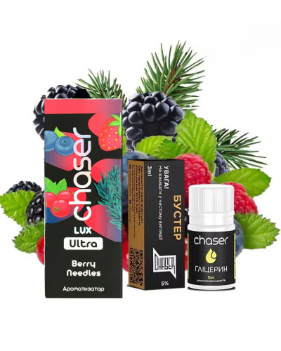 Набір для самозамісу Chaser LUX 30 мл "Berry Needles" зі смаком лісних ягід та хвої