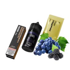 Набір для самозамісу Chaser Black 30 мл "Grape Blackberry" зі смаком винограду та ожини