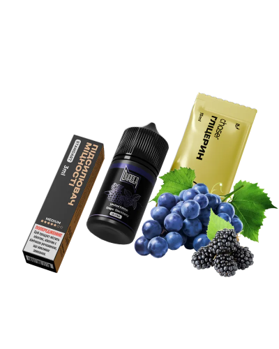 Набор для самозамеса Chaser Black 30 мл "Grape Blackberry" со вкусом винограда и ежевики