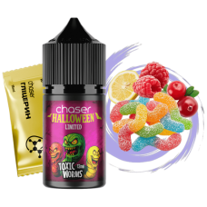 Набір для самозамісу Chaser Halloween 30 мл "Toxic Worms" (Желейки з малиною, журавлиною та лимоном)