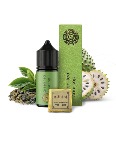 Набір для самозамісу DSM Tea Green Tea Soursop 30 мл зі смаком зеленого чаю з саусепом