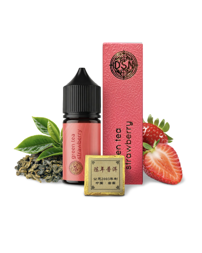 Набір для самозамісу DSM Tea Green Tea Strawberry 30 мл зі смаком зеленого чаю з полуницею