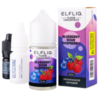 Набір для самозамісу ELF LIQ 30 мл 50 мг "Blueberry Sour Raspberry" зі смаком чорниці та кислої малини