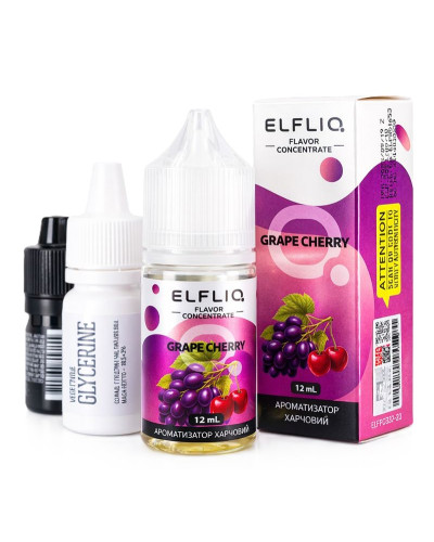 Набір для самозамісу ELF LIQ 30 мл 50 мг "Grape Cherry" зі смаком виноград вишня