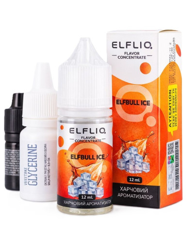 Набір для самозамісу ELF LIQ 30 мл 50 мг "Elfbull ice" зі смаком енергетика з холодком