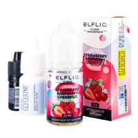 Набір для самозамісу ELF LIQ 30 мл "Strawberry Raspberry Cherry ice" зі смаком полуниця малина вишня лід