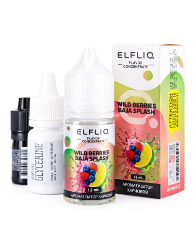 Набор для самозамеса ELF LIQ 30 мл 50 мг "Wild Berries Baja Splash" со вкусом дикие ягоды