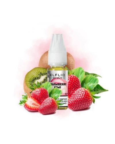 РІДИНА ELF LIQ 10 МЛ 50 МГ "STRAWBERRY KIWI" ЗІ СМАКОМ ПОЛУНИЦІ ТА КІВІ