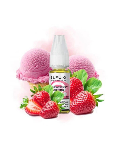 РІДИНА ELF LIQ 10 МЛ 50 МГ "STRAWBERRY SNOW" ЗІ СМАКОМ ПОЛУНИЧНОГО МОРОЗИВА