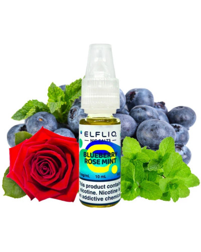 Рідина ELF LIQ 10 мл 50 мг "Blueberry Rose Mint" зі смаком чорниця троянда м'ята