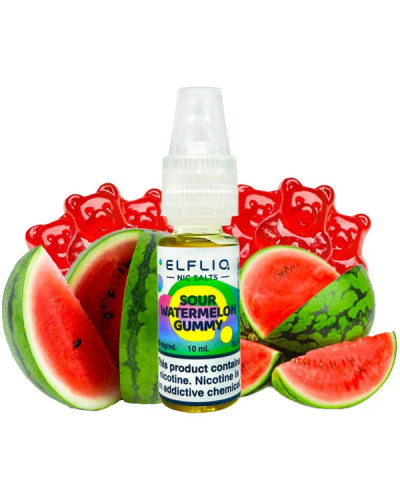 Рідина ELF LIQ 10 мл 50 мг "Sour Watermelon Gummy" зі смаком кислі гаммі кавун