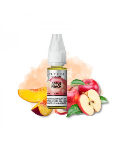 РІДИНА ELF LIQ 10 МЛ 50 МГ "APPLE PEACH" ЗІ СМАКОМ ЯБЛУКА ТА ПЕРСИКА