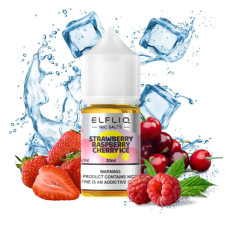 Рідина ELF LIQ 30 мл 50 мг "Strawberry Raspberry Cherry Ice" зі смаком полуниця малина вишня