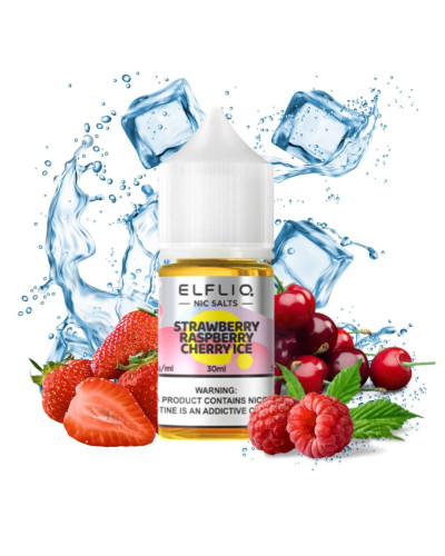 Жидкость ELF LIQ 30 мл 50 мг "Strawberry Raspberry Cherry Ice" со вкусом клубника малина вишня