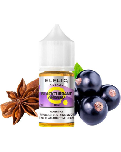 Рідина ELF LIQ 30 мл 50 мг "Blackcurrant Aniseed" зі смаком чорна смородина аніс