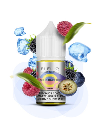 Рідина ELF LIQ 30 мл 50 мг "Blue razz ice" зі смаком блакитна малина лід
