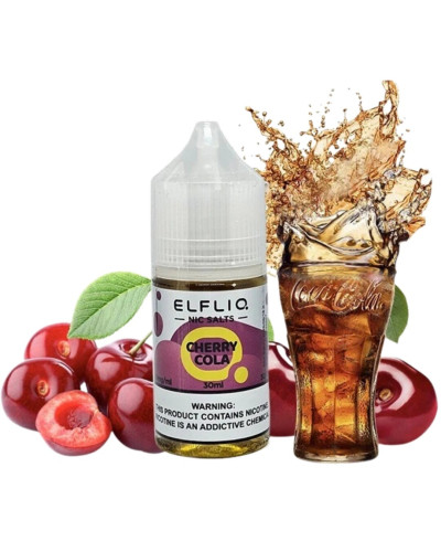 ЖИДКОСТЬ ELF LIQ 30 МЛ 50 МГ "CHERRY COLA" СО ВКУСОМ ВИШНИ И КОЛЫ