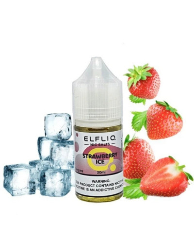 ЖИДКОСТЬ ELF LIQ 30 МЛ 50 МГ "STRAWBERRY ICE" СО ВКУСОМ КЛУБНИКИ СО ЛЬДОМ