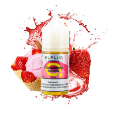 РІДИНА ELF LIQ 30 МЛ 50 МГ "STRAWBERRY SNOW" ЗІ СМАКОМ ПОЛУНИЧНОГО МОРОЗИВА