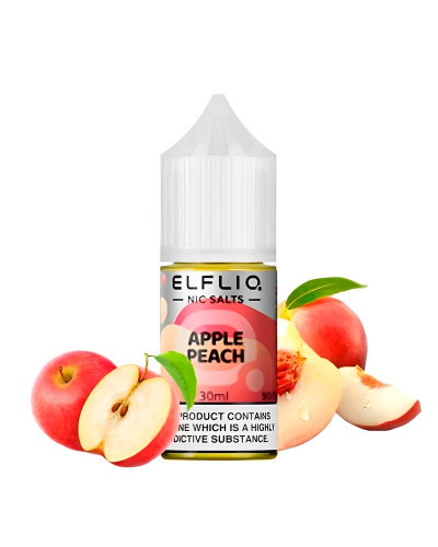 РІДИНА ELF LIQ 30 МЛ 50 МГ "APPLE PEACH" ЗІ СМАКОМ ЯБЛУКА ТА ПЕРСИКА