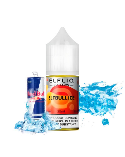 ЖИДКОСТЬ ELF LIQ 30 МЛ 50 МГ "ELFBULL ICE" СО ВКУСОМ ЭНЕРГЕТИКА СО ЛЬДОМ
