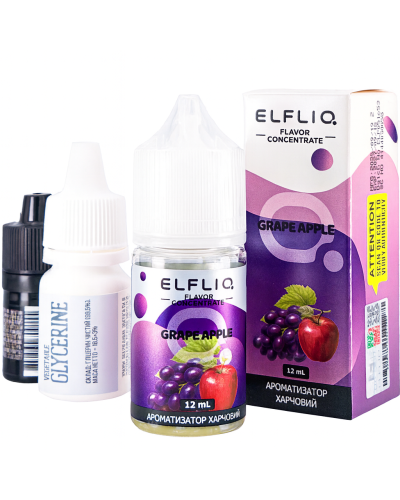 Набір для самозамісу ELF LIQ 30 мл 50 мг "Grape Apple" зі смаком виноград яблуко