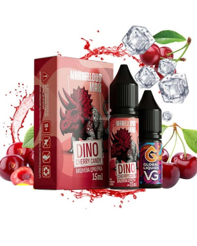 Набор для самозамеса Marvellous Max 15 мл Dino Cherry Candy (вишневая конфета)