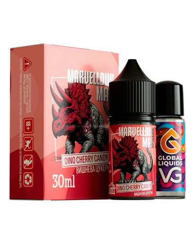 Набор для самозамеса Marvellous Max 30 мл Dino Cherry Candy (вишневая конфета)