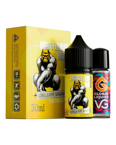 Набор для самозамеса Marvellous Max 30 мл Gorilla Ripe Banana (спелый банан)