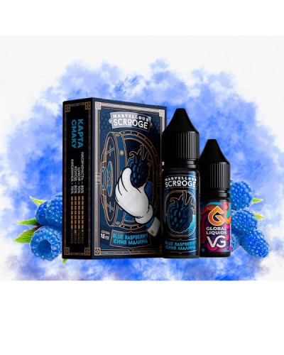 Набор для самозамеса Marvellous Scrooge 15 мл Blue Raspberry (синяя малина)