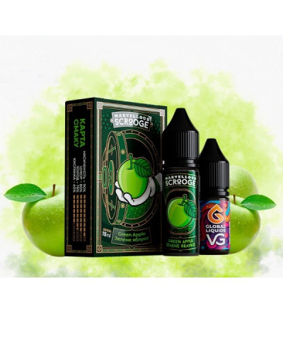 Набор для самозамеса Marvellous Scrooge 15 мл Green Apple (зеленое яблоко)