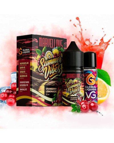 Набір для самозамісу Marvellous Summer Vibes 30 мл Cranberry Lemonade (лимонад із журавлиною)