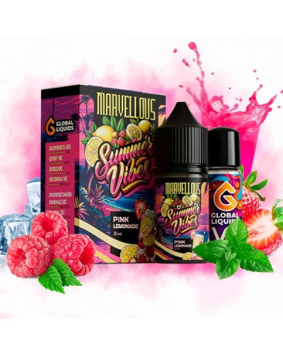 Набор для самозамеса Marvellous Summer Vibes 30 мл Pink Lemonade (лимонад с клубникой и малиною)