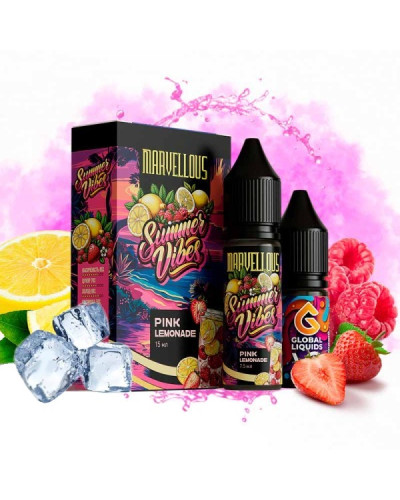 Набор для самозамеса Marvellous Summer Vibes 15 мл Pink Lemonade (лимонад с клубникой и малиной)