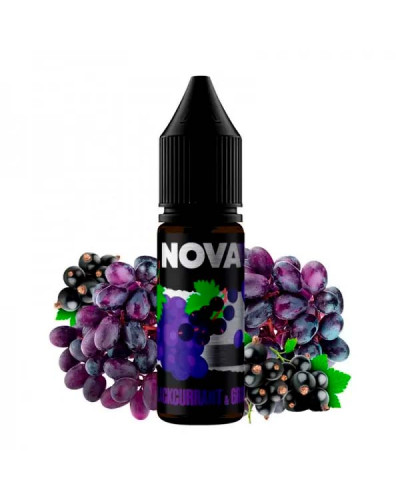 РІДИНА NOVA SALT 15 МЛ НА 50 МГ "BLACKCURRANT GRAPE" ЗІ СМАКОМ ЧОРНОЇ СМОРОДИНИ ТА ВИНОГРАДУ