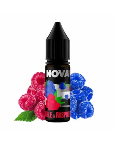 РІДИНА NOVA SALT 15 МЛ НА 50 МГ "DOUBLE RASPBERRY" ЗІ СМАКОМ ПОДВІЙНА МАЛИНА