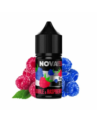 РІДИНА NOVA SALT 30 МЛ НА 50 МГ "DOUBLE RASPBERRY" ЗІ СМАКОМ ПОДВІЙНА МАЛИНА