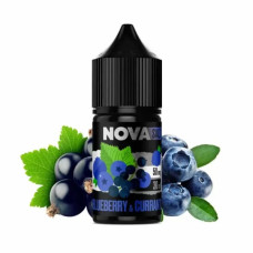  РІДИНА NOVA SALT 30 МЛ НА 50 МГ "BLUEBERRY CURRANT" ЗІ СМАКОМ ЧОРНИЦІ ТА СМОРОДИНИ