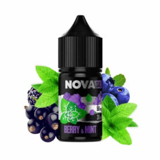  РІДИНА NOVA SALT 30 МЛ НА 50 МГ "BERRY MINT" ЗІ СМАКОМ ЯГІД ТА М'ЯТИ