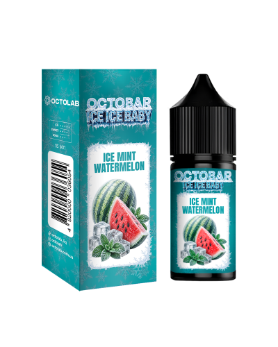 Набір для самозамісу OCTOBAR Ice Ice Baby 30 мл "Ice Mint Watermelon" зі смаком м'яти та кавуна