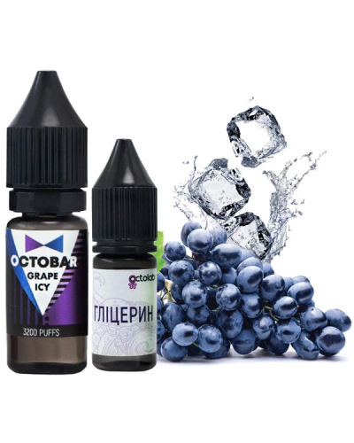 Набор для самозамеса Octobar Classic 10 мл Grape Icy (Виноград Лед)