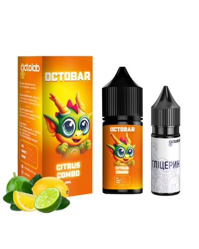 Набір для самозамісу OCTOBAR NFT 30 мл 50 мг "Citrus Combo" зі смаком лимон лайм