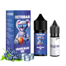 Набір для самозамісу OCTOBAR NFT 30 мл 50 мг Grape Blue Ice зі смаком виноград чорниця