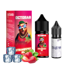 Набір для самозамісу OCTOBAR NFT 30 мл 50 мг Strawberry Ice зі смаком полуниця лід