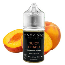 Рідина для под систем PARADOX Vaping 30 мл 30 мг зі смаком Juicy Peach (соковитий персик)