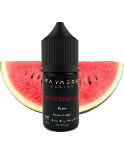 Рідина для под систем PARADOX Vaping 30 мл 50 мг зі смаком Watermelon (Кавун)